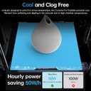 BIQU Cryogrip Pro Frostbite Cold Build Plate Compatible with Bambu-Lab H2C 3D Printer 355x346MM Double-Sided Upgrade Room Temperature Print Removable Surface Platform