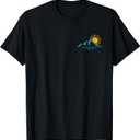 Nature Sunrise Mountains Hiking Camping Camper Outdoors T-Shirt L