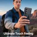 FNTCASE for Samsung Galaxy S26 Case: [Built-in Screen Protector & Kickstand] [2 Front Frames] [Military-Grade Drop Protection] Heavy Duty Shockproof Rugged TPU Case Full Body Protective Black