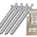 amAK-4 Asphalt Anchor & Grout Kit - Four 1200 lbs. am625 Chemical Anchors (5/8" x 6") with Two EPX2 Anchoring Cement Bags - for Installation of Bike Backs, delineators & More