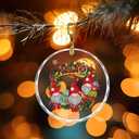 3 x Crystal Christmas Ornaments - 2024 Hanging Decorations for Tree, Office, Party, Classroom, Shop, Restaurant, Fireplace