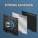 335×325mm PET PEO Double Side Build Plate for Bambu Lab A2L/H2C, Smooth Diamond PEO+Carbon Fiber PET Spring Steel Sheet Plate for Bambu Labs 3D Printer