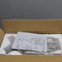 Glass Drum Chandelier for Dining Room 18'' Brushed Nickel Entryway Light Fixture 4-Light Kitchen Chandeliers Over Table Bedroom Light Fixture for Living Room Hallway Foyer Kitchen (17.72", Silver)