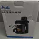 XIXUBX Coffee Machine, 3.5 Bar Espresso & Cappuccino Machine with Steam Wand, Compact Design Coffee Maker for Latte, Safety Lock & Tritan Cups, 800w, Black