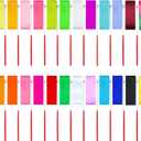Aneco 24 Pieces Dance Ribbons Streamers Rhythmic Gymnastics Ribbon Wands Artistic Dancing, Baton Twirling, 24 Colors