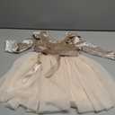 UNICOMIDEA 1-6T Toddler Velvet Dress Little Girls Tutu Tulle Crewneck Long Sleeve Holiday Party Fashion Dresses