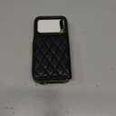 LAMEEKU for iPhone 17 Pro Case Wallet with Card Holder,RFID Blocking Wrist Strap Crossbody Cover for Women 6.3" Black
