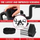 TABEKE Under Desk Pedal Exerciser, Fully Assembled Mini Exercise Bike for Leg and Arm Workouts, Foldable Desk Bike Peddler Machine for Seniors with Clear LCD Display & Adjustable Resistance