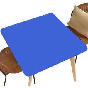 Card Tablecloth Table Cover for Square Table 54"x54", Wipeable Tablecloth Elastic for Indoor Outdoor Garden Picnic Party
