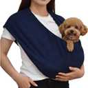 Pet Sling - Cozy Calming Snuggle, Ergonomic Design Machine Washable - for Dogs, Cats, Hedgehogs, Hamsters, for 3-13 lbs Pets Gifts