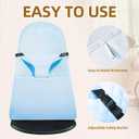 Fabric Seat for Bouncer, Replacement Cover for Baby Bjorn Bouncer Bliss, Soft Breathable Machine Washable (Blue, Cover Only)