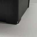 IRIS USA 20 Gallon Lockable Storage Bins with Lids, 6 Pack - Made in USA, Heavy Duty, Stackable Containers, Garage Organizing Bins Moving Tubs, Rugged Sturdy Equipment Utility Box - Black