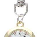 balacoo Pocket Watch Clip On, Pocket Watch with Key Buckle Portable Necklace Hanging Decorative