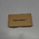 ValueMax 2-Pack Box Cutter Knife, Cardboard Cutter with Self-Retracting 3-Position Locking Blade, Safety Sheath, Lanyard, Extra 18 Blades Included, Blade Storage Design