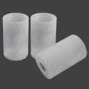 3 Pack Frosted Cracked Glass Shade, Cylinder Light Fixture Replacement Globe or Cover with 1-5/8-Inch Fitter for Chandelier Wall Sconce Pendant Light, G0074