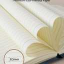 Leather Notebook Journal with Pen, A5 Lined Hardcover Notebook with Magnetic Closure, 240 Pages Daily Journal for Men Women, Ruled Journals Notebooks for Work, Writing, Note Taking - Blue