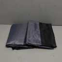 Outdoor Chair Covers, 2 Pack, 25"W x 25"D x 47"H, Waterproof, Black, Polyester Blend, Fits 4-6 Stackable Dining Chairs