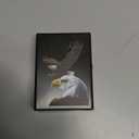 Cigarette Case with Lighters Full Pack 20pcs Regular Cigarettes Box Rechargeable Windproof Flameless Electric Protable Lighter (Eagle)