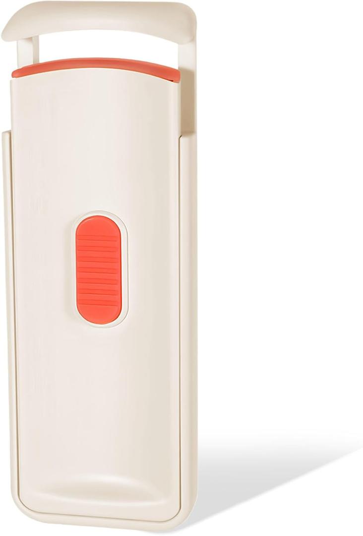 Heated Eyelash Curler - Heated Lash Curler - 24H Long Lasting Electric Eyelash Curler Wide Open Dual-Arc Design - Type-C Rechargeable Mini Lash Curler Natural Curve for Women - Apricot