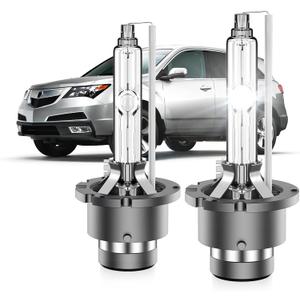 Fit for Acura 2007-2015 MDX RL RDX 2004-2014 TL TSX D2S HID Xenon Headlight Bulbs,350% Brightness,High Low Beam Light Bulb,6000K Cool Blue,Plug and Play,Pack of 2, D2S-6000K