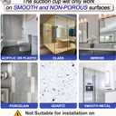 Suction Cup Hooks for Shower, Removable Towel Hooks for Bathroom Window Glass Door Wall, Bath Robe Looafh Hook for Hanging - 2 Pack, Silver