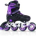 MammyGol Adults Adjustable Inline Skates, Safe and Durable Roller Skates with Giant Wheels, High Performance Professional Skates for Men Women Youth, XX-Large - Adult (9-11.5 Men/10-12.5 Women)