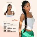 SEIKEA Long DIY Braided Ponytail Extension with Hair Tie Straight Wrap Around Hair Extensions Ponytail Natural Soft Hairpiece Copper Red 34 Inch (After Braided 30 Inch)