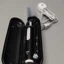 OralB iO Deep Clean Rechargeable Electric Toothbrush, Black, iO Series 3 Limited, 2 Brush Heads, Travel Case, Pressure Sensor, 3 Cleaning Settings