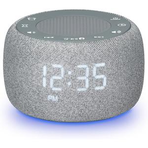 iLive Electronics Gentle Wake Alarm Clock White Noise Machine, ICNL254LG