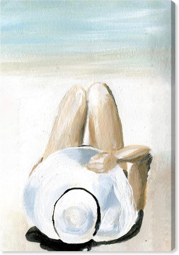 Wynwood Studio Nautical Wall Art Canvas Prints 'Private Island' Coastal Home Dcor, 20" x 30", White, Blue