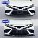 Carbon Fiber Front Bumper Lip Compatible with 2021-2024 Toyota Camry SE, XSE, TRD - Splitter Under Chin Spoiler Body Kit - Not Fit for LE, XLE