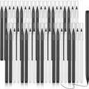 Marsui 40 Pcs Everlasting Pencil Forever Inkless Pencil Eternal with Eraser Aesthetic Reusable for Writing Drawing Home Office School Students Supplies(Black, White)