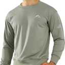 NORTHYARD Men's Crewneck Sweatshirt Long Sleeve Cotton Sweat Shirt Lightweight Athletic Workout Sport Gym Running Sweatshirts (XX-Large)