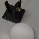 Globe Glass Shade Matte Black Wall Sconce, Modern Hand-Polished Iron Wall Mounted Lamps, Vanity Light for Bathroom, Living Room, Hallway, Kitchen, Bedroom (Matte Black)