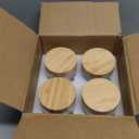 4 Pack 10oz Overnight Oats Containers with Bamboo Lids, Glass Jars with Airtight Lids for Meal Prep, Wide Mouth Mason Salad Jars, Glass Food Storage Container for Yogurt Chia Snacks Spice Sugar