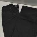 Sidefeel Women's Wide Leg Jeans Casual High Waisted Straight Zimbaplatinum Denim Pants with Pockets (4, Dark Black)