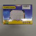 120W Solar Rechargeable Work Light, 144 LED 10000LM Portable Flood Light with Stand, IP66 Waterproof 4 Modes LED Job Site for Mechanic Camping Fishing Car Repair (Orange 1 Pack)