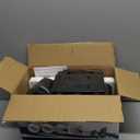 Car Armrest Box with Double Layer Storage, Black Leather and USB Charging Ports