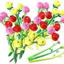 YYaaloa 30pcs Flower Pens Rose Shaped Gel Ink Pens 0.5 mm Black Ink for Child, Women, Coworkers Kids Office School Home Gifts Party Supplies (Rose shaped 30pcs)
