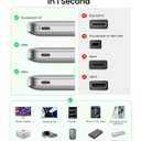 Silkland USB 4 for Thunderbolt 4 Cable 4FT, 40Gbps Data Sync, 8K/6K@60Hz, 240W Charging [USB-IF Certified],Braided USB C to USB C Data Cable Compatible for MacBook, iPhone 17, Mac mini, SSD, Docking, Black