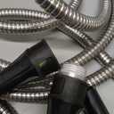 Bionic Steel 25 Ft Metal Garden Hose with Nozzle, 25Ft x 5/8 In. Premium 304 Stainless Steel Metal Water Hose, Flexible Non Kinking, Lightweight, Heavy Duty, for Yard, Outdoor