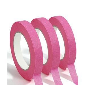 Mr. Pen- Pink Masking Tape, 0.6 Inch Wide, 3 Rolls, 3 x 55 Yards, Pink, Painters Tape