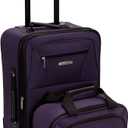Rockland New Generation 2-Piece Lightweight Carry-On Softsided Luggage Set Purple
