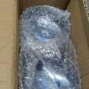 XUWAIDSGN 12 Pcs Champagne Martini Glasses 9 Oz with Gilded Removable Gold Rim Coupe Glasses Pink Martini Glasses Plastic Mimosa Vintage Coupe Glasses Set For Wedding Anniversary (12, Clear Blue)