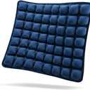 SUNFICON Air Seat Cushion Inflatable Seat Cushion Portable Car Seat Office Chair Wheelchair Pad Anti Bedsore Orthopedics Pain Pressure Relief Cushion Camping Seat Mat w Pump 18 ''x 16'' x1'' Blue