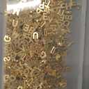 Augshy 400Pcs Gold Large Letter Beads,A-Z Mixed Big Alphabet Shape Beads for Jewelry Making Bracelets Necklaces Key Chains Shoelaces Crafts Party Decor(9 x 12 mm)