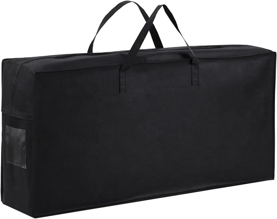 Folding Mattress Storage Bag, Carry Case for Trifold Memory Foam Mattress, Convenient Moving and Travel Storage (Fits4Full Mattress, Black)