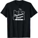 PDX Portland Oregon Sign: Old Town - Portland Oregon T-Shirt
 Size L