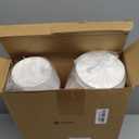 Fulmoon 50 Pack 6 oz Paper Soup Containers with Lids, Disposable Kraft Paper Soup Cups Ice Cream Bowls Food Storage with Lids, Microwavable and Freezer Safe (White)