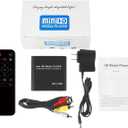 Black EU Plug1080P Mkv Usab 4K High-Definition Blu Ray Video Player for Hd Tv Entertainment Automatic Looping PPT Playback Box EU/UK/Us Plug New 2025 High Reliable Electronic Component